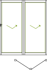 2 panel stacker door
